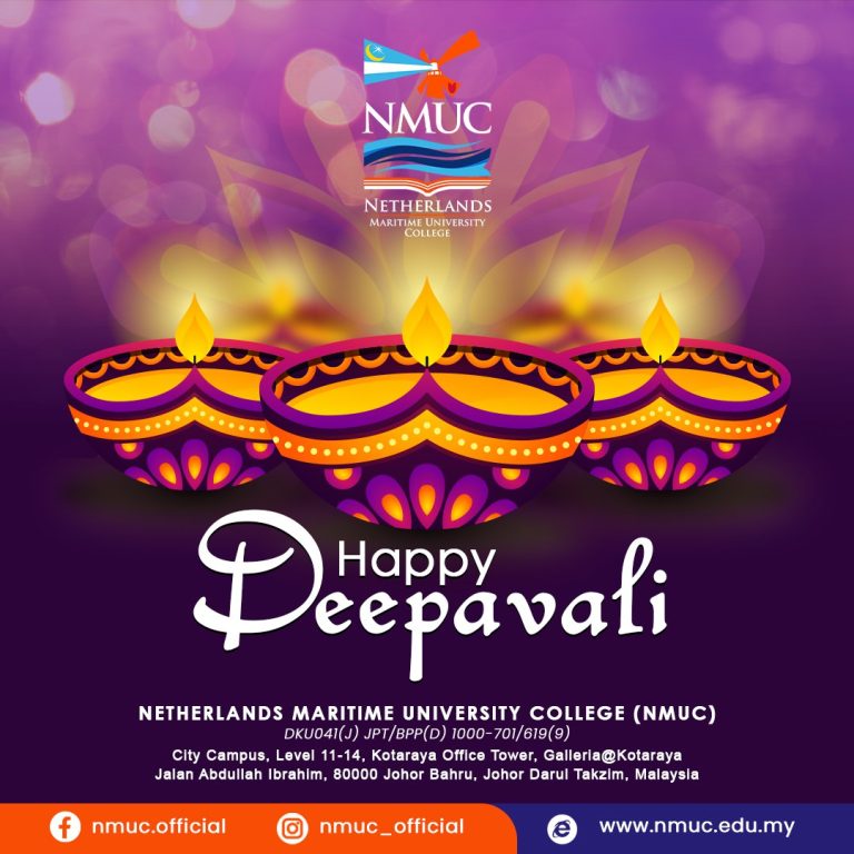 Happy Deepavali to all who celebrates, From Netherlands Maritime University College | 24 October 2022