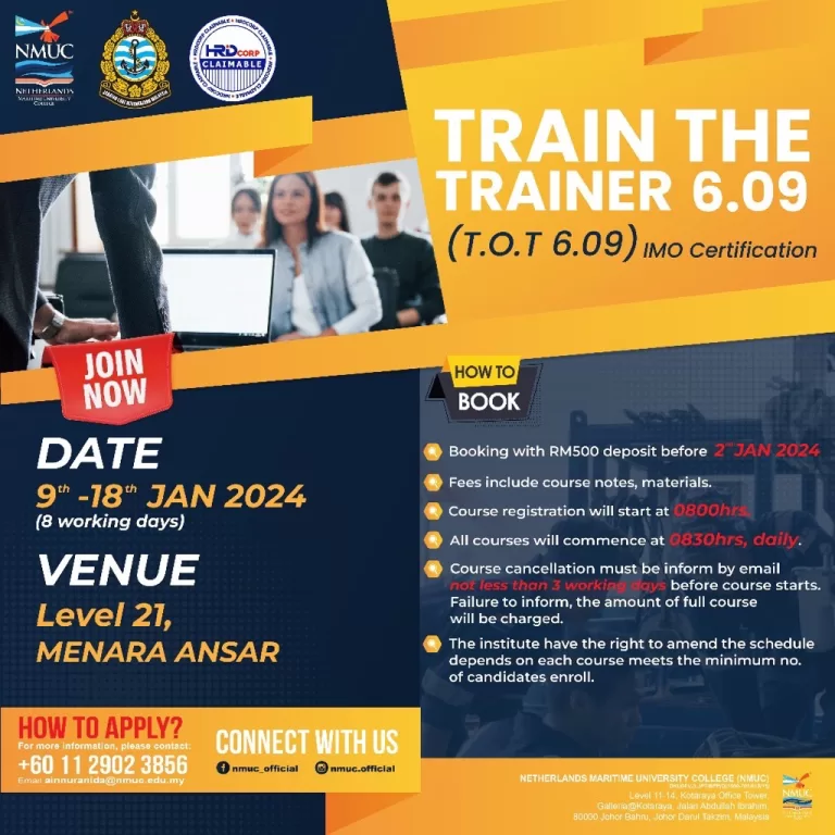 OPEN FOR REGISTRATION NOW , Train the Trainer 6.09 (TOT6.09)