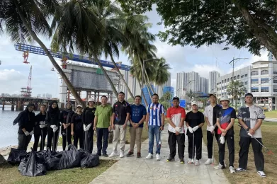 seaside of Stulang Beach