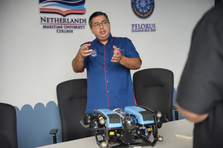 Netherlands Maritime University College (NMUC) Mini ROV, including a BlueROV system, from Cornerstone Offshore Sdn. Bhd. at the NMUC Kota Masai Workshop. Netherlands Maritime University College (NMUC) Netherlands Maritime University College (NMUC) media